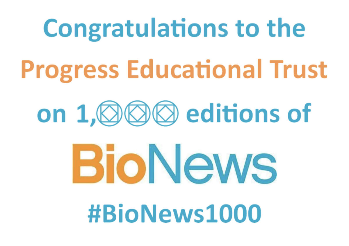 BioNews Celebrates 20 years and 1000 articles #BioNews1000
