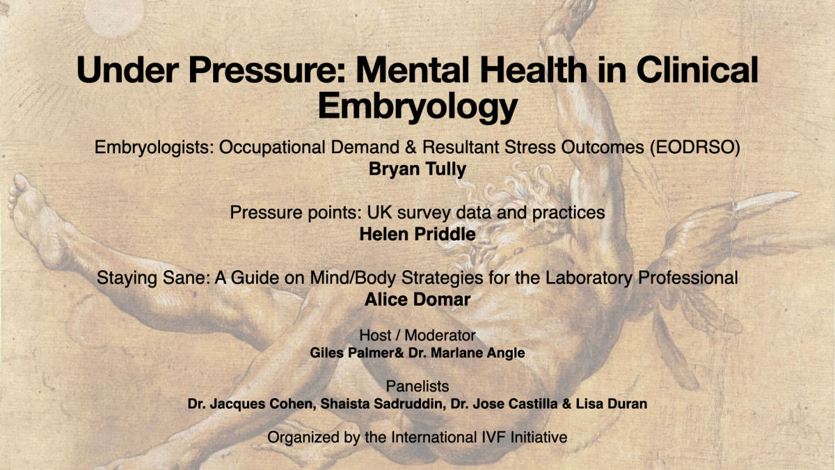 i3 Session 14: Under Pressure: Mental Health in Reproductive Science