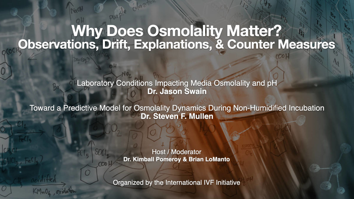 Why does osmolality matter? Observations, drift, explanations, and counter measures