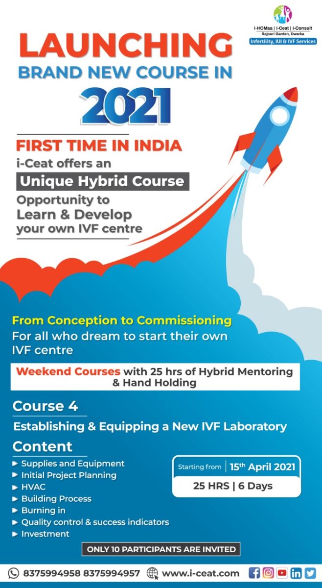 Course Name : Establishing & Equipping a New IVF Laboratory