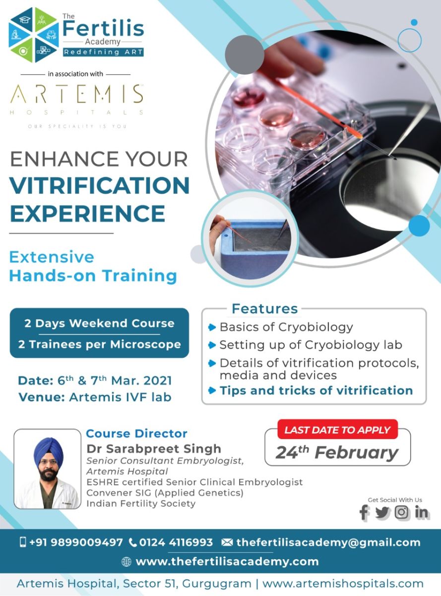 Enhance Your Vitrification Experience - Extensive Hands on Training