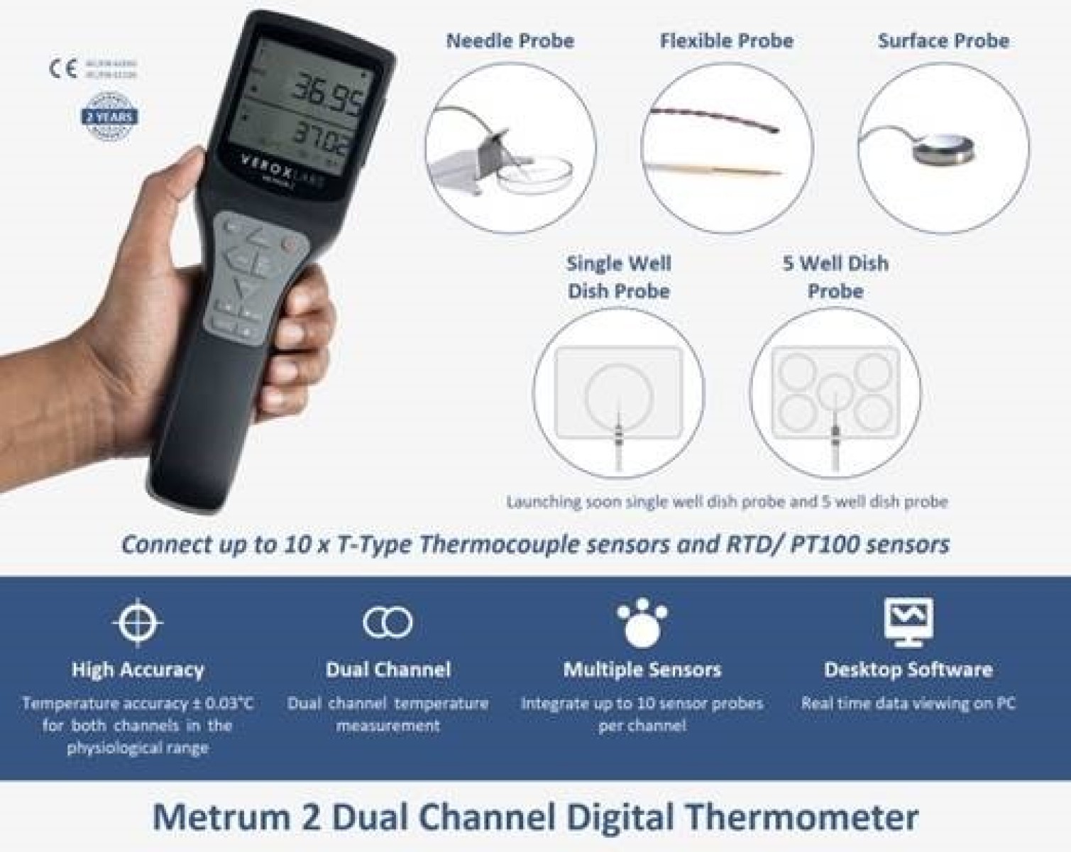 Metrum 2 Dual Channel Digital Thermometer