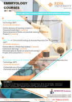P.G Diploma/Diploma/Intensive Certificate Course in Clinical Embryology & ART