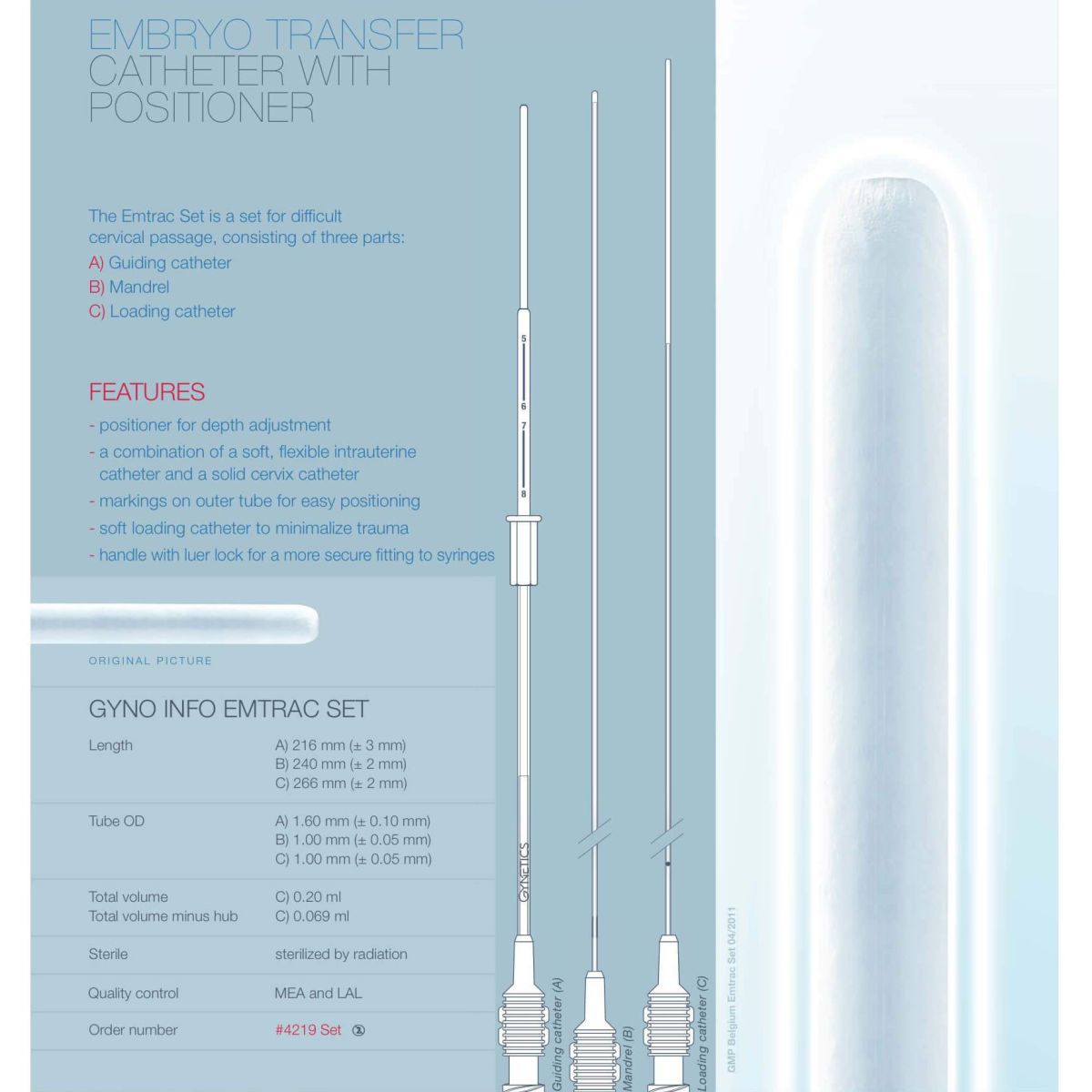 EMTRAC SET Embryo Transfer Catheter
