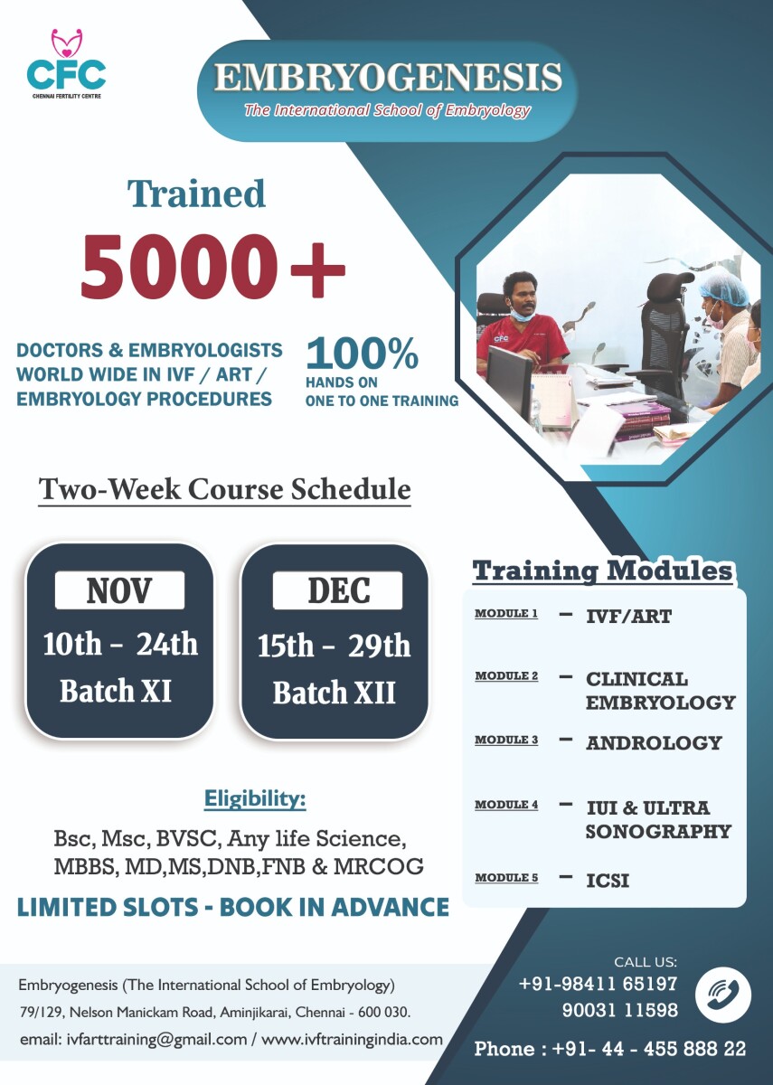 ART & Embryology training program