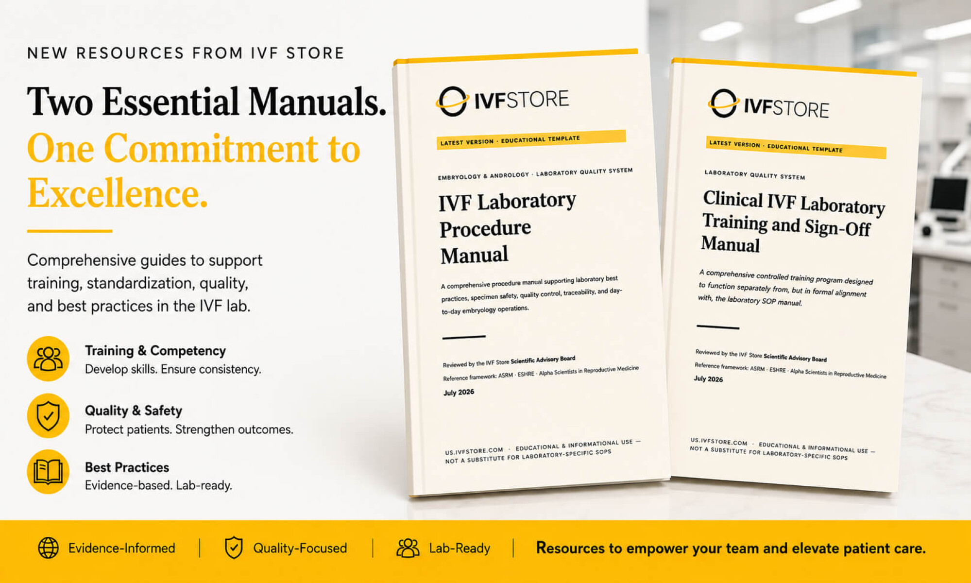 IVF Store Releases Two Free Practical Manuals for IVF Laboratories