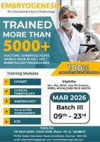 PG Diploma in Clinical Embryology and Preimplantation Genetics Course